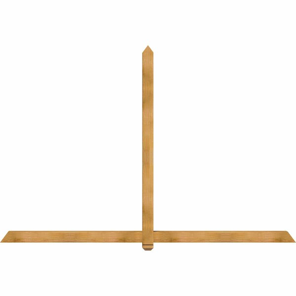 Ekena Millwork Eugene Rough Sawn Timber Gable Bracket, Western Red Cedar, 108"W x 72"H x 4"D x 4"F, 16/12 Pitch GBW108X72X0404EUG00RWR - main